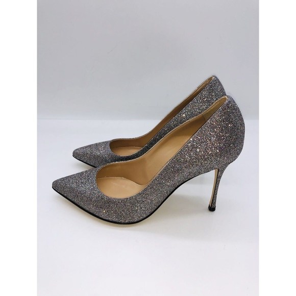 Sergio Rossi Women Godiva Pointed Toe Dress Pump Royal Degrade Silver EU 36 US 6 - Picture 4 of 11